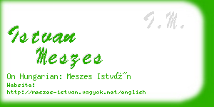 istvan meszes business card